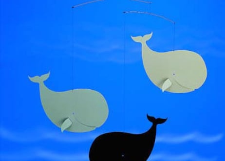 Flensted Mobiles(フレンステッド･モビール) Happy Whales Black.Gray