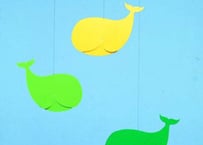 Flensted Mobiles(フレンステッド･モビール)<br> Happy Whales Green.Yellow