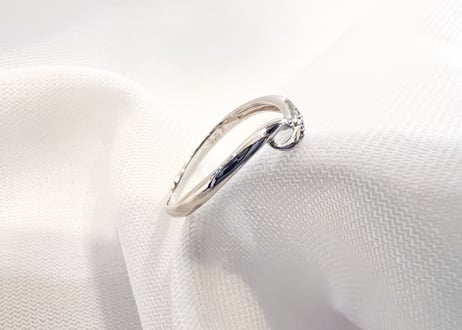 K18WG Simple is best DiamondRing!やはり定番でしょ！