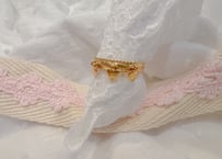 K18Three Heart RING.あなたと共に3個のハートが揺れる・動く・遊ぶ☆＃11
