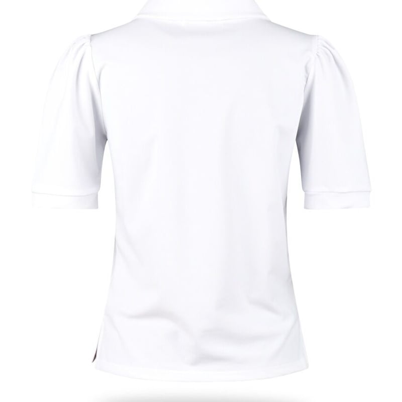 新品☞ジーフォー　レディース ゴルフ半袖★Tシャツ　白 ジーフォア ゴルフウェアレディース 半袖 ホワイト Tシャツ