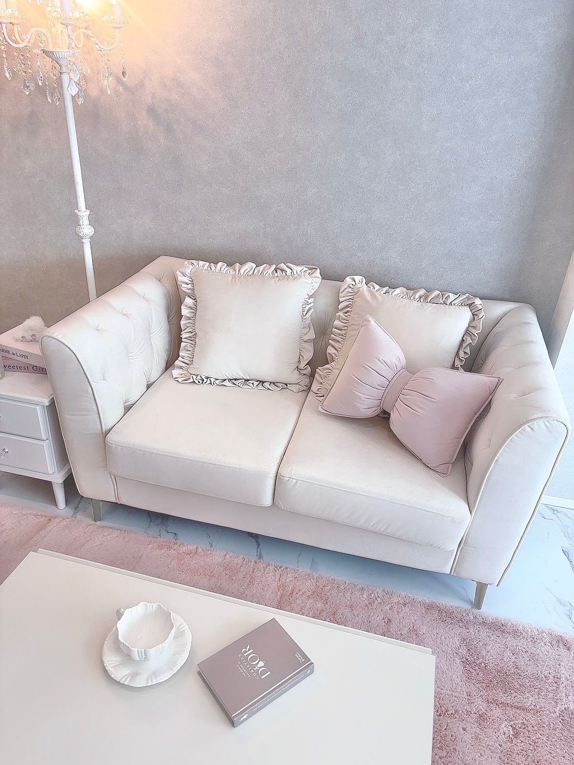 価格相談可　キャメル ダイヤモンドキルティングソファ fit=scale-down,w=1200