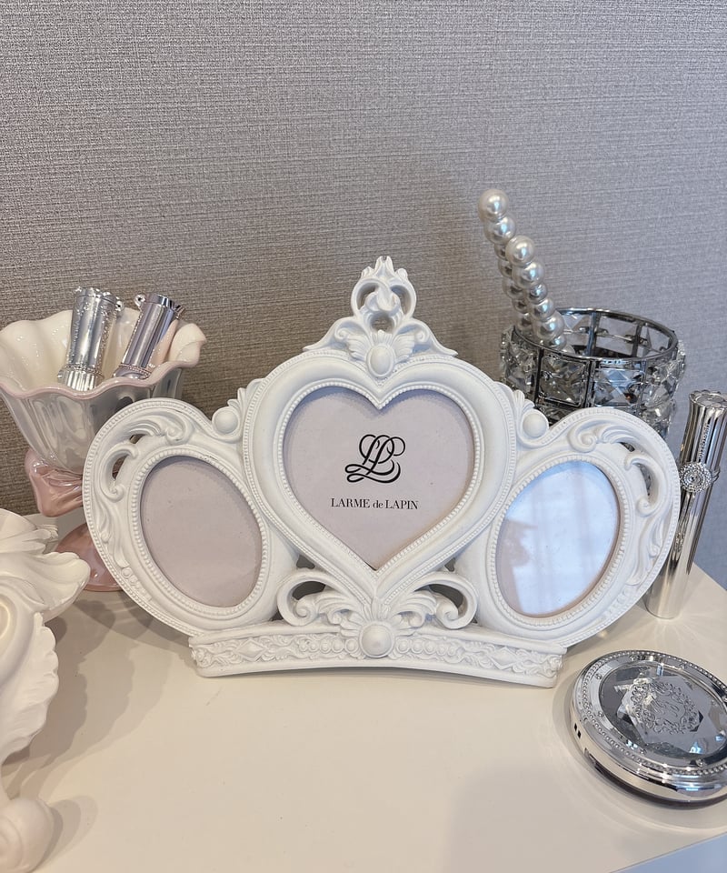 ハート フォトフレーム ♡ ホワイトハートミニフォトフレーム | LARME de LAPIN