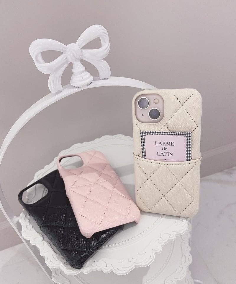キルティングレザーiPhoneケース | LARME de LAPIN（ラルムドラパン）