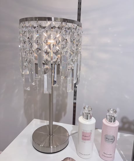 クリスタルガラステーブルランプ