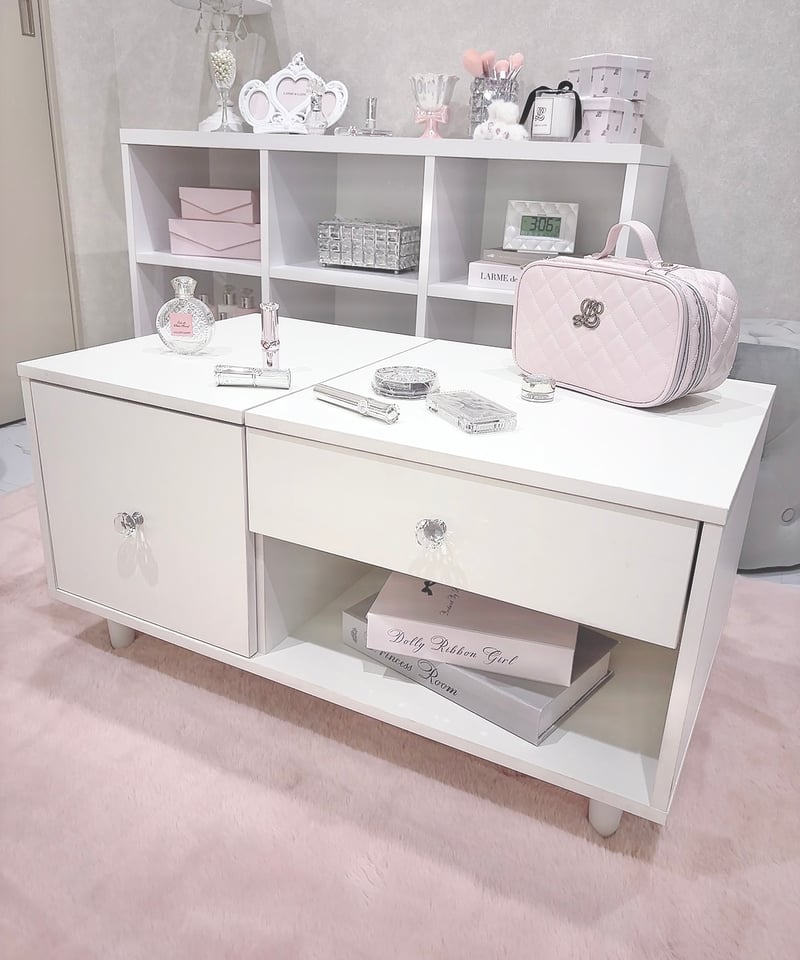 予約販売】クリスタル2wayドレッサーテーブル | LARME de LAPIN