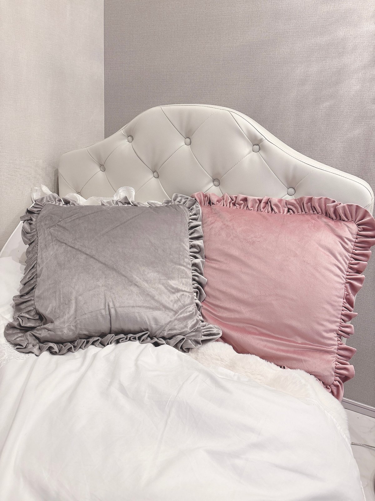 ゆめlove様ご確認ページ♡フリルクッションカバー　ハンドメイド ゆめlove様ご確認ページ♡フリルクッションカバー ハンドメイド ゆめ