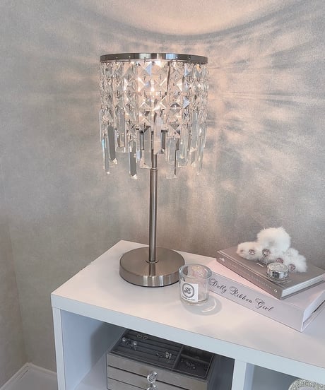 クリスタルガラステーブルランプ