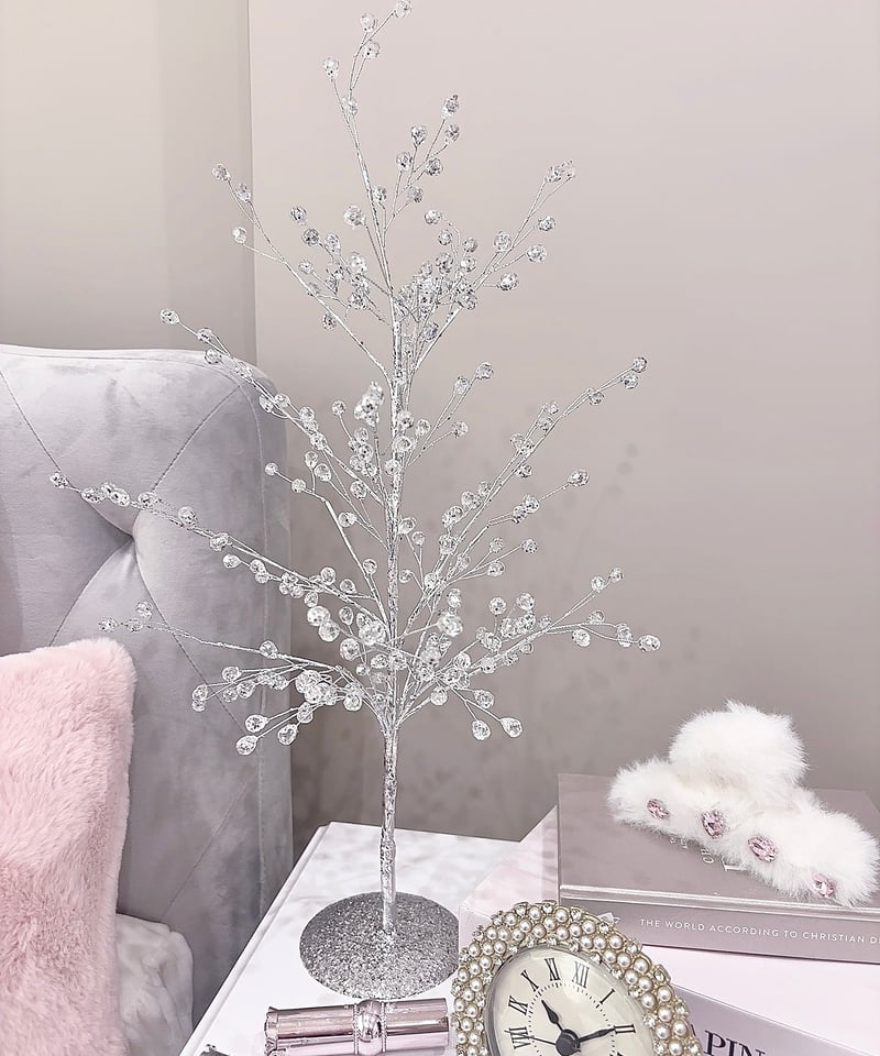 Jack Louさま】tree ✵ アンティークガラスビーズの ホワイトツリー