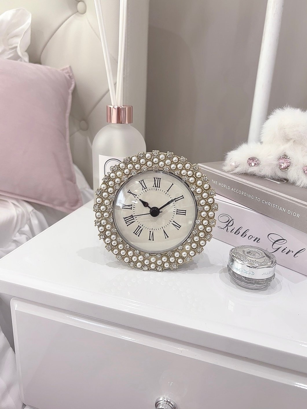 クリスタルパール置き時計 | LARME de LAPIN（ラルムドラパン）