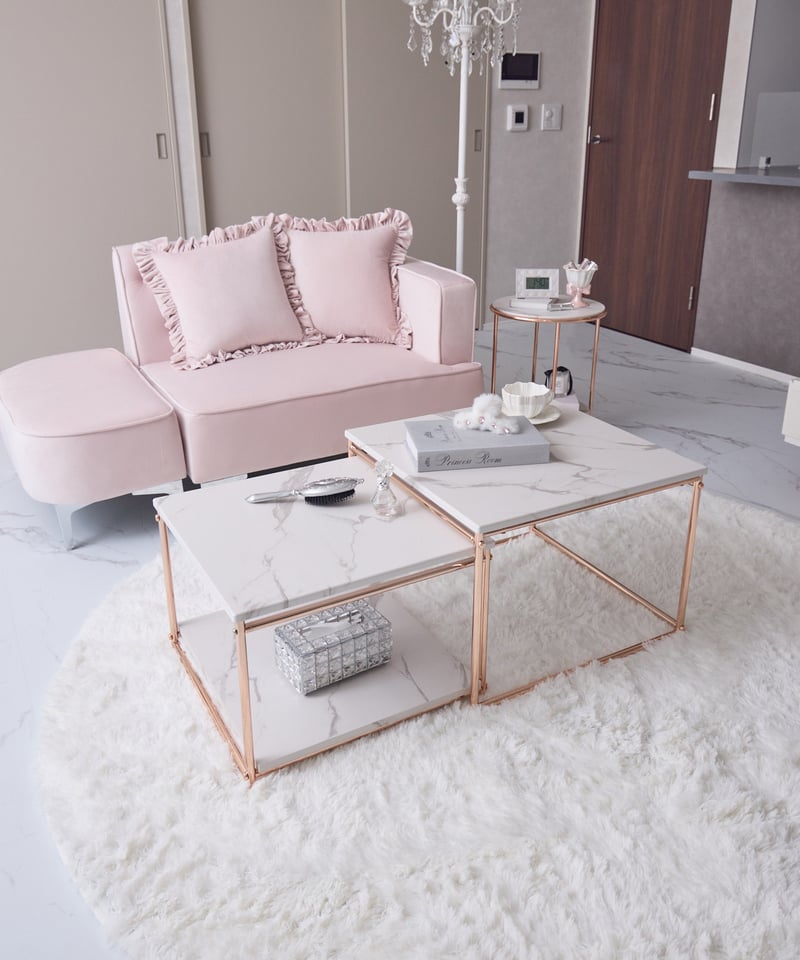 送料無料】PG大理石調テーブルセット | LARME de LAPIN（ラルムドラパン）