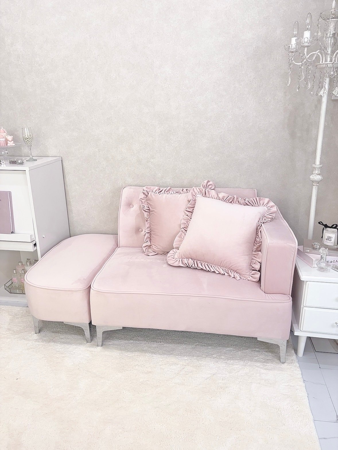 ベルベットボタンカウチソファ | LARME de LAPIN（ラルムドラパン）