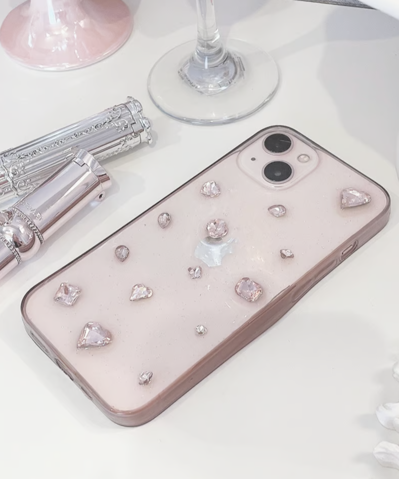 Prism Stone ハート型ケース 付属品8個 Prism Stone ハート型ケース 付属品8個