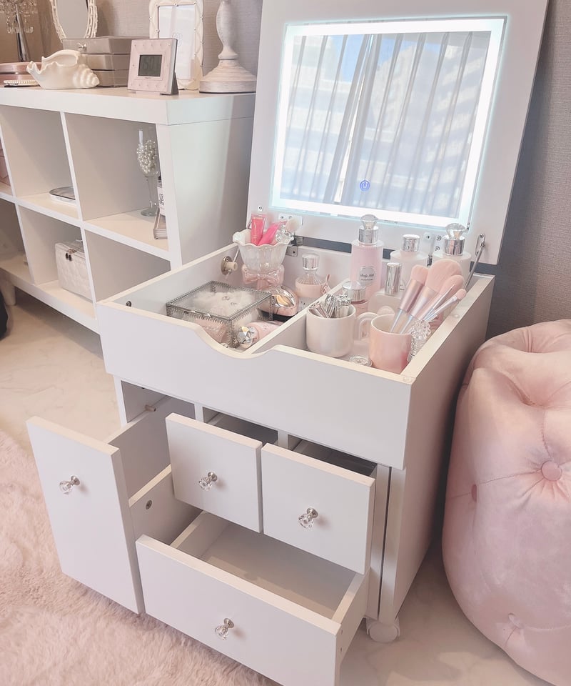 送料無料】ライト付き3wayコスメドレッサー | LARME de LAPIN