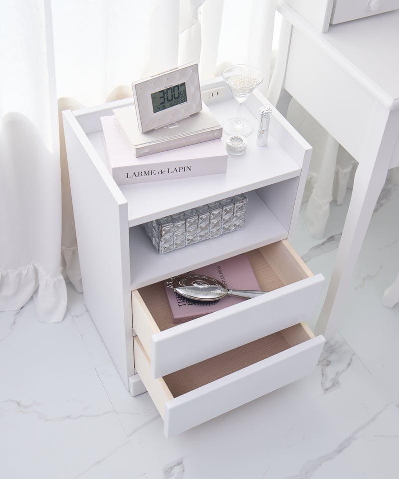 送料無料】ホワイトナイトテーブル | LARME de LAPIN（ラルムドラパン）