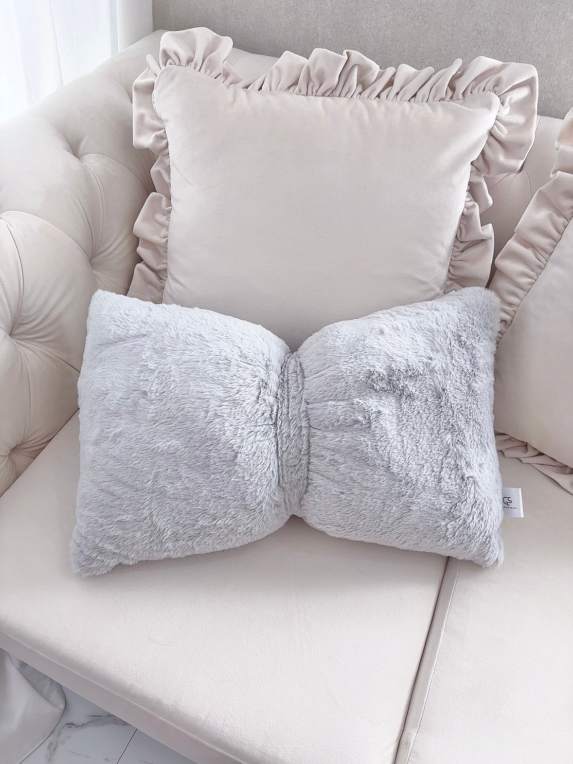 もちふわリボンクッション | LARME de LAPIN（ラルムドラパン）