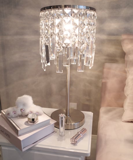 クリスタルガラステーブルランプ