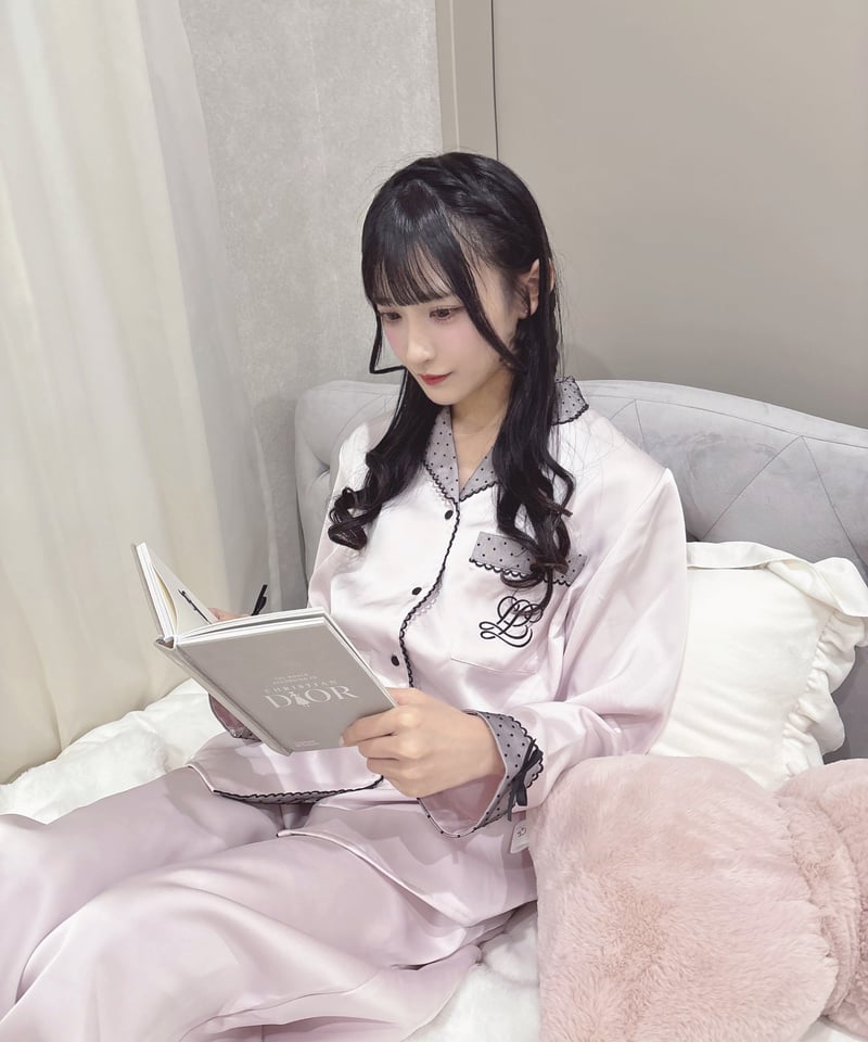 ドットチュールサテンパジャマ | LARME de LAPIN（ラルムドラパン）