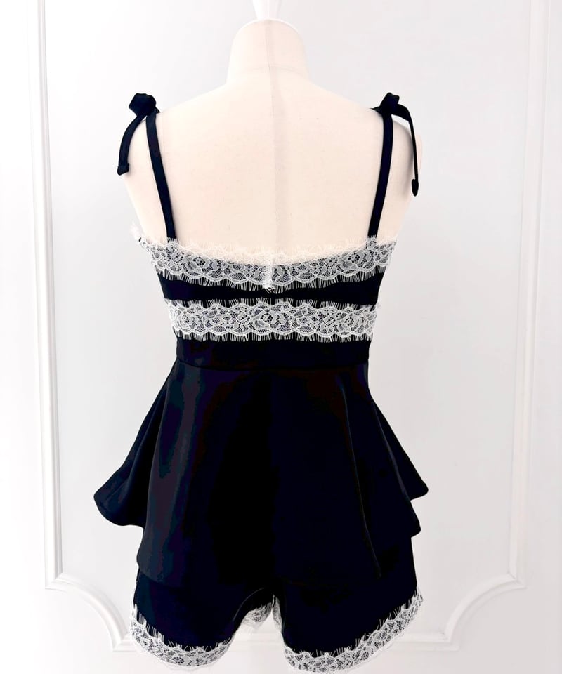 カップ付きリボンレースキャミセット | LARME de LAPIN（ラルムドラパン）