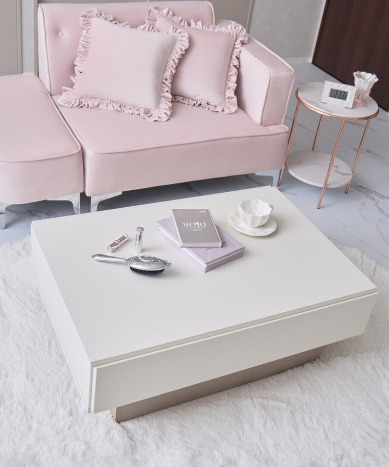 送料無料】ホワイトセンターテーブル | LARME de LAPIN（ラルムドラパン）