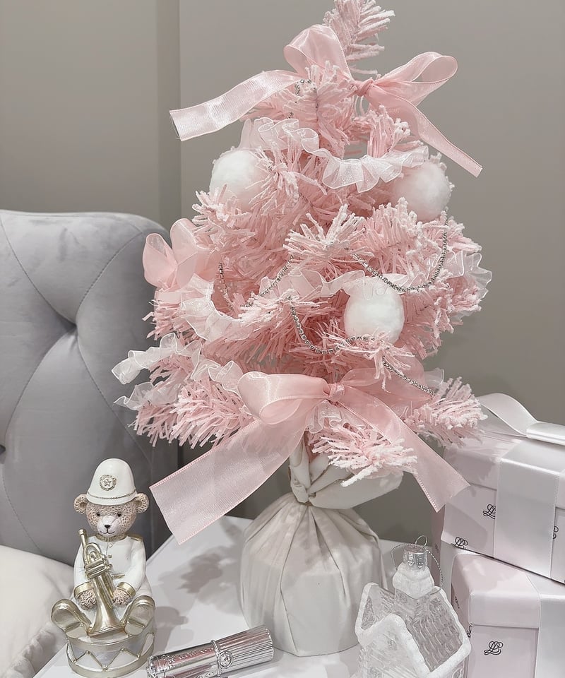 ピンクスノーリボンミニツリー | LARME de LAPIN（ラルムドラパン）