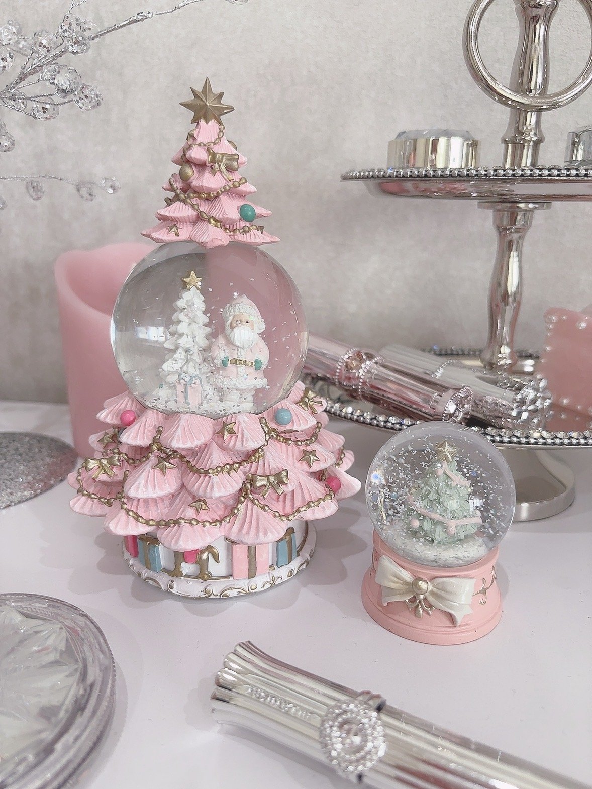 Piaget ピアジェ クリスマスツリー スノードーム ピンクツリースノードーム | LARME de LAPIN（ラルムドラパン）