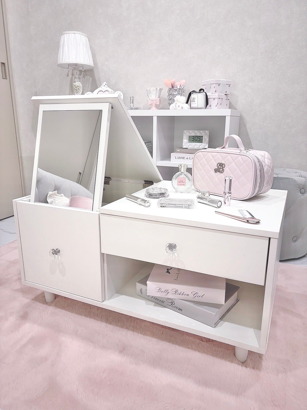 予約販売】クリスタル2wayドレッサーテーブル | LARME de LAPIN