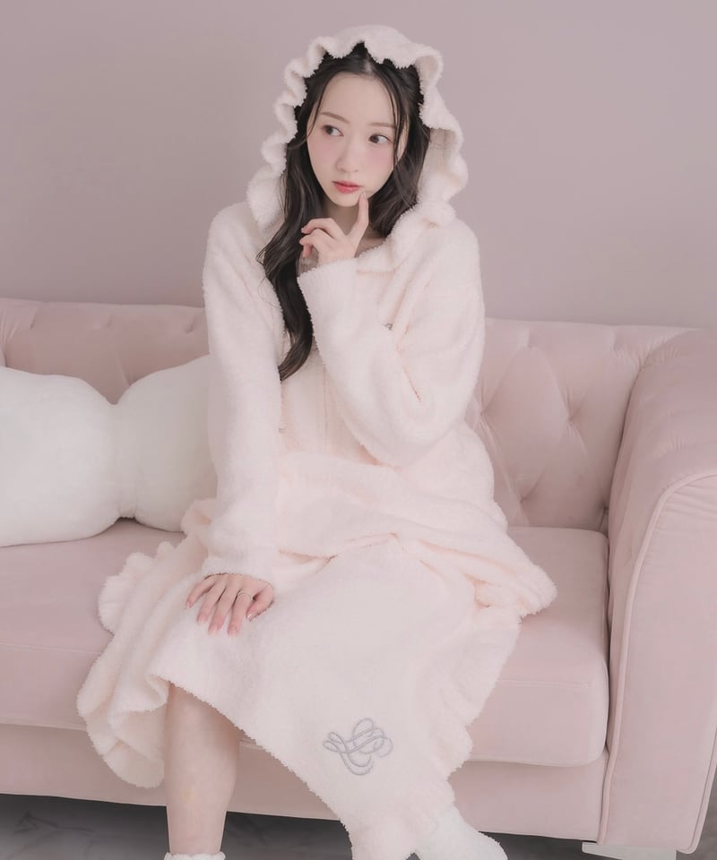 フリルニットブランケット | LARME de LAPIN（ラルムドラパン）