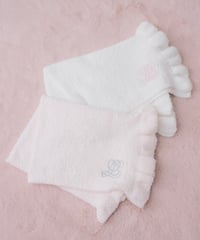 フリルニットブランケット