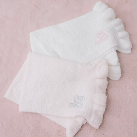 フリルニットブランケット