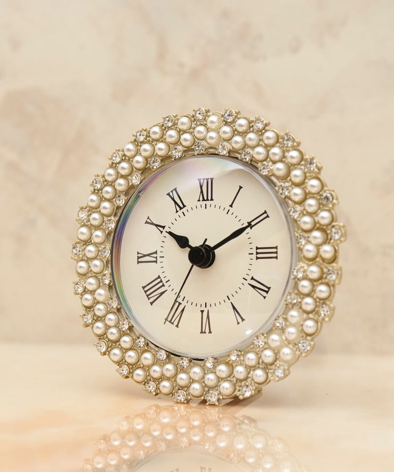 クリスタルパール置き時計 | LARME de LAPIN（ラルムドラパン）