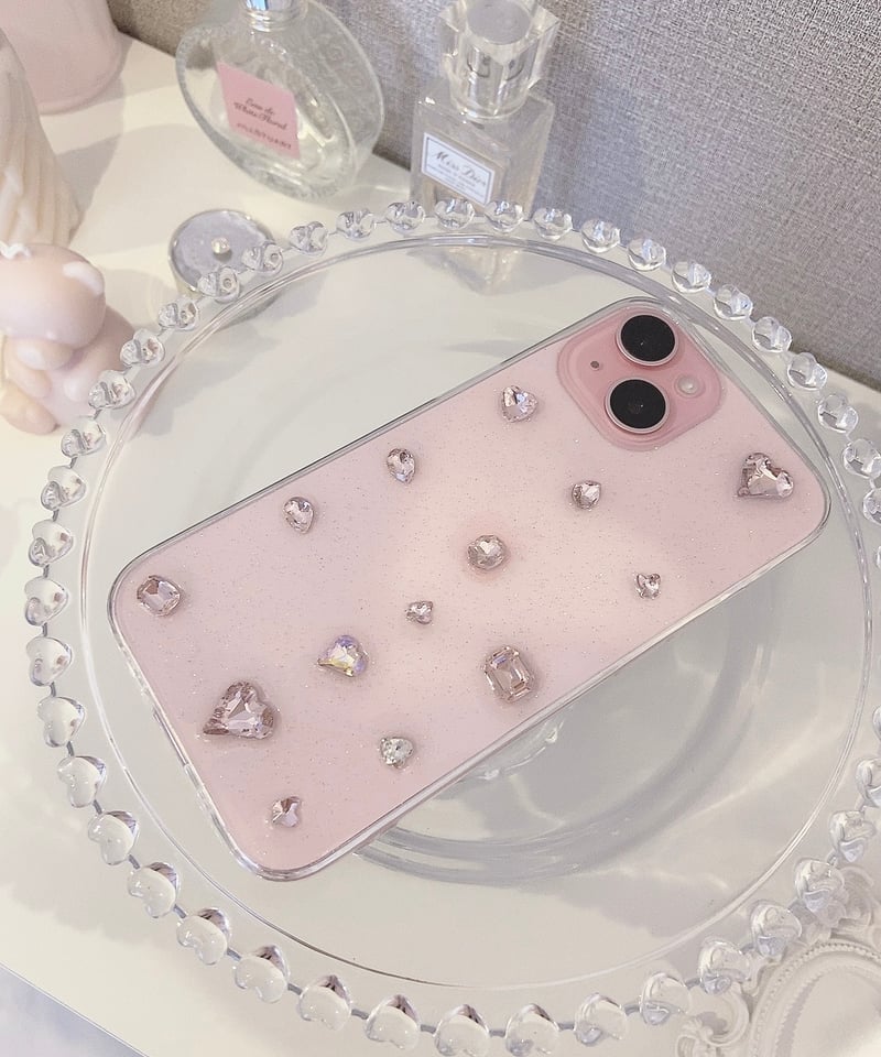 ハートストーンクリアiphoneケース | LARME de LAPIN（ラルムドラパン）