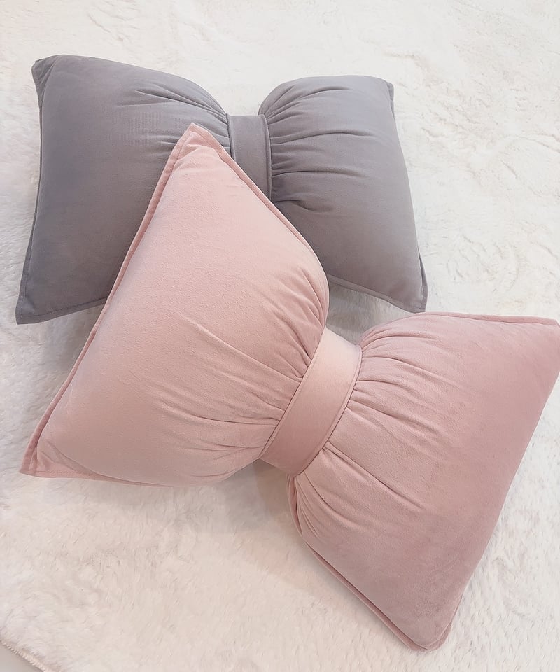 ベルベットリボンクッション | LARME de LAPIN（ラルムドラパン）