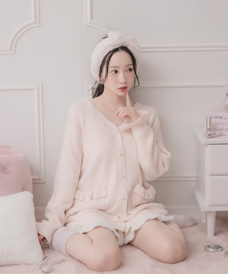 パールボタンニットカーディガン | LARME de LAPIN（ラルムドラパン）