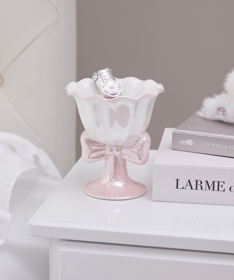 パールリボン小物ケース | LARME de LAPIN（ラルムドラパン）