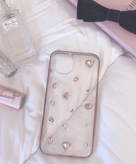 ハートストーンクリアiphoneケース