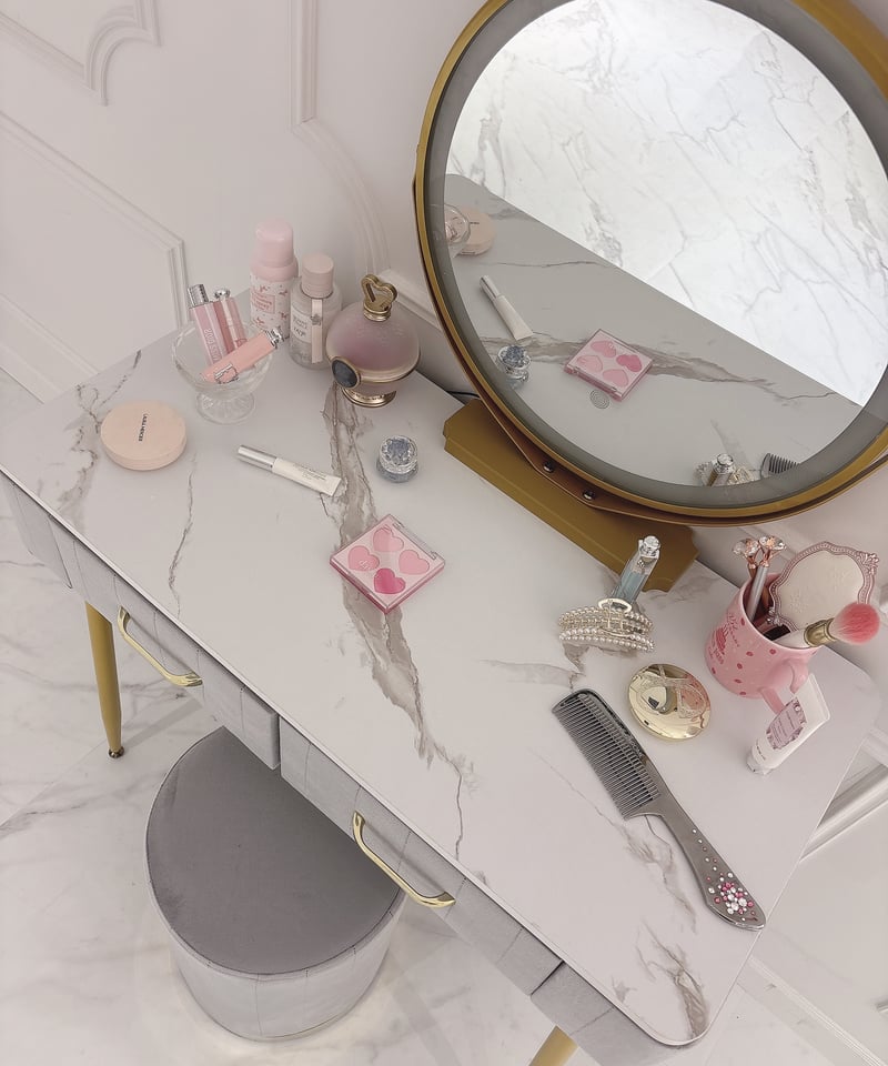 大理石調ベルベットドレッサー | LARME de LAPIN(ラルムドラパン) 大理石調ベルベットドレッサー | LARME de LAPIN(ラルムドラパン)