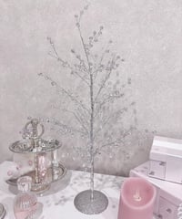 ビーズガラスシルバーツリー