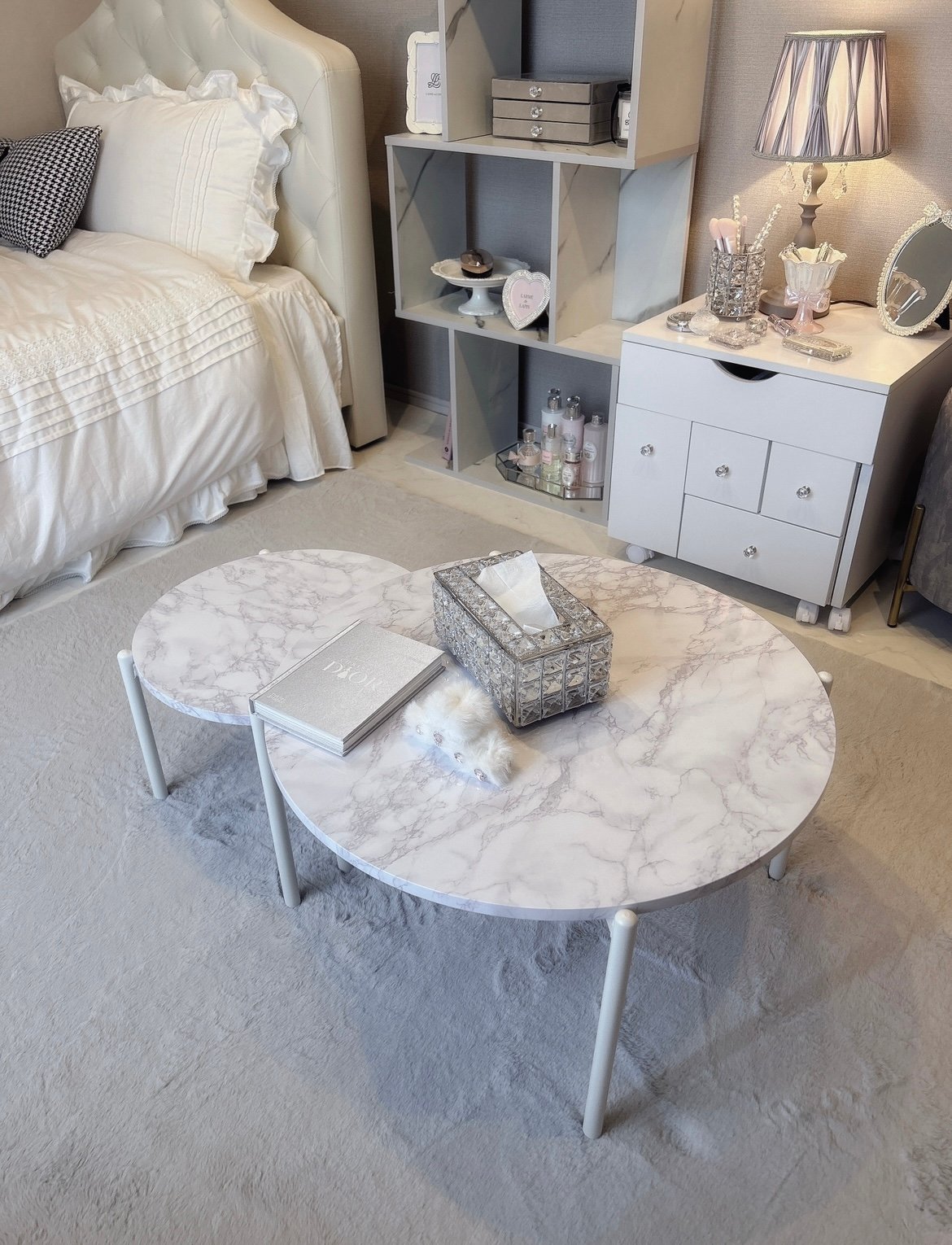 ☆び☆美品 ローテーブル おしゃれ インテリア 完成品 大理石調 LOWYA テーブル ローテーブル おしゃれ リビング 収納 完成品 大理石風