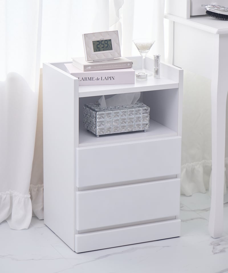 送料無料】ホワイトナイトテーブル | LARME de LAPIN（ラルムドラパン）