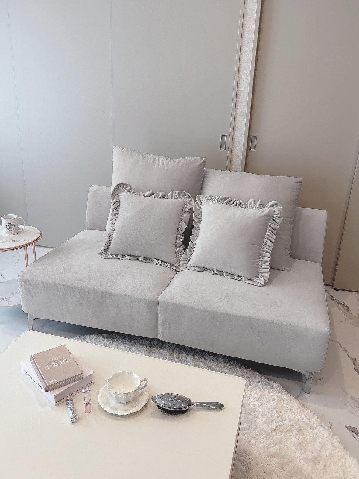 アームレス　ソファー あす着] 幅141cm ソファ2人掛け ソファー 肘なし おしゃれ 座面