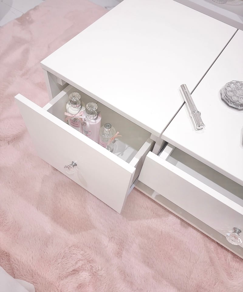 予約販売】クリスタル2wayドレッサーテーブル | LARME de LAPIN