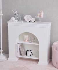 【送料無料】2段ホワイトマントルピース