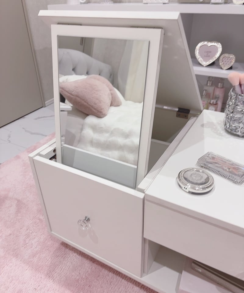 送料無料】クリスタル2wayドレッサーテーブル | LARME de LAPIN