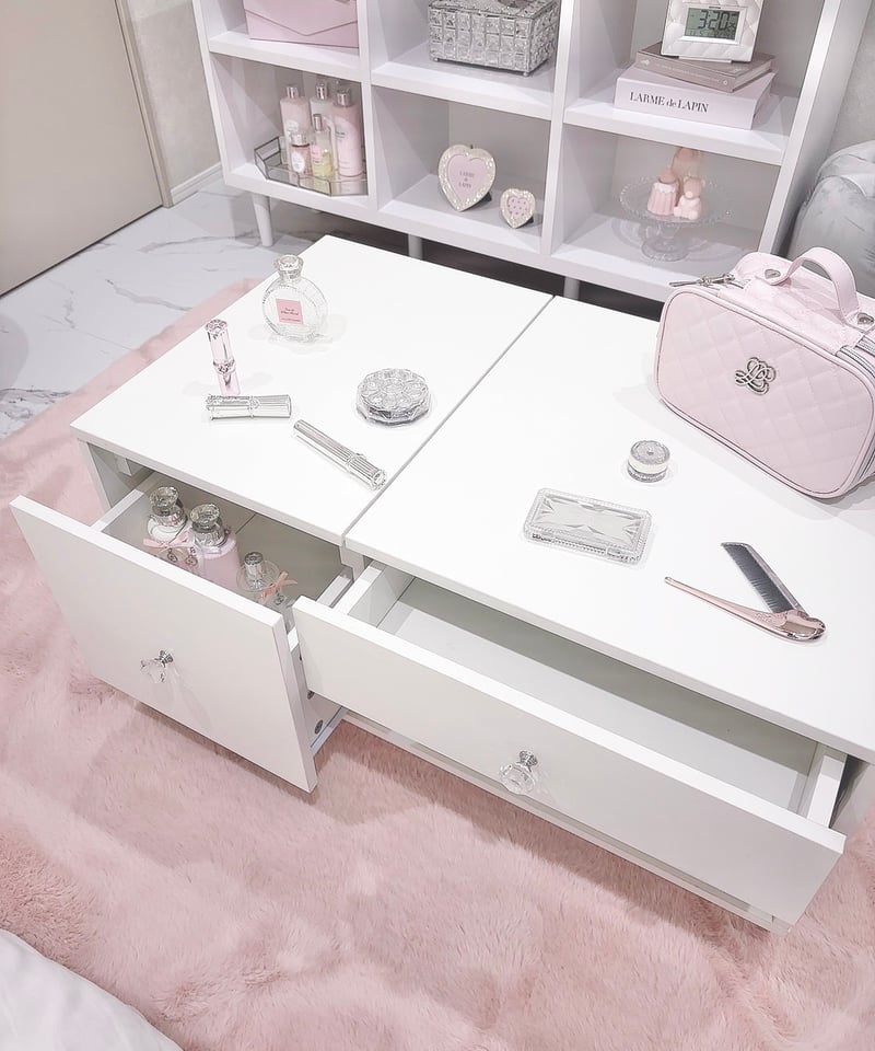 ドレッサー 予約販売】クリスタル2wayドレッサーテーブル | LARME de LAPIN