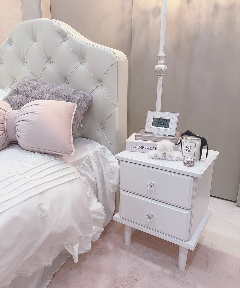 送料無料】クリスタルホワイトサイドチェスト | LARME de LAPIN