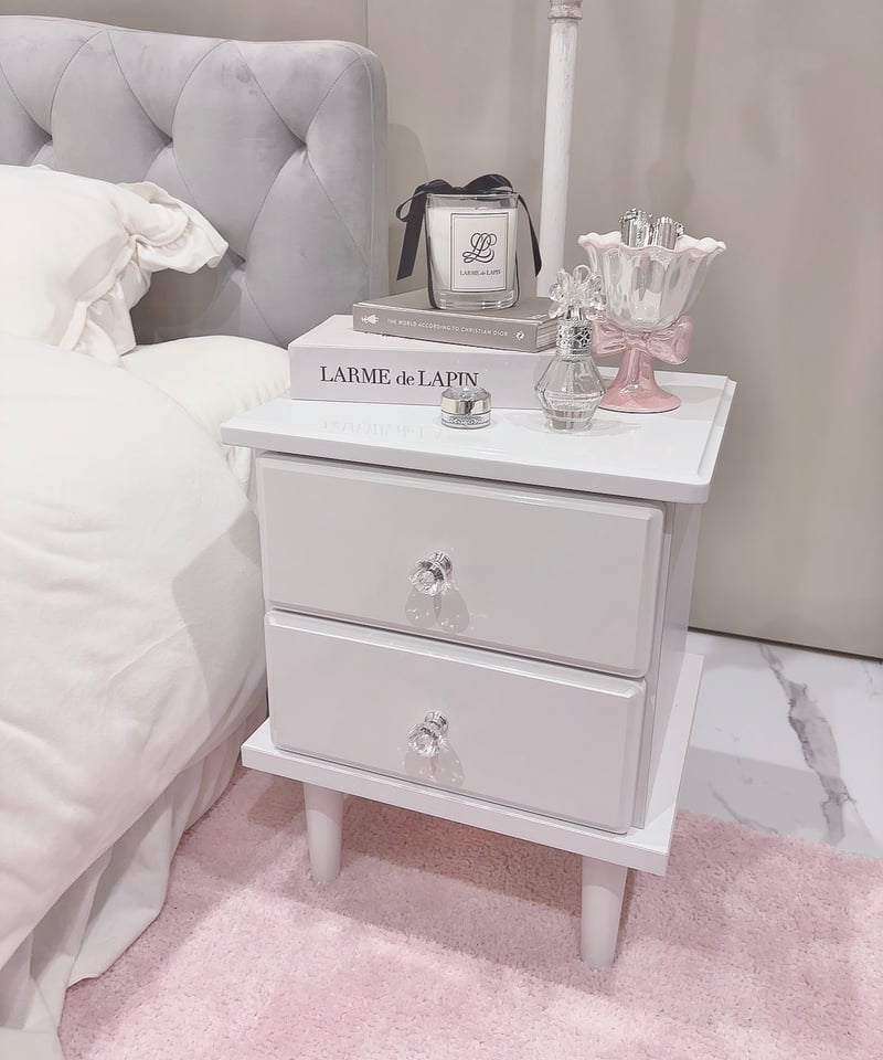 送料無料】クリスタルホワイトサイドチェスト | LARME de LAPIN