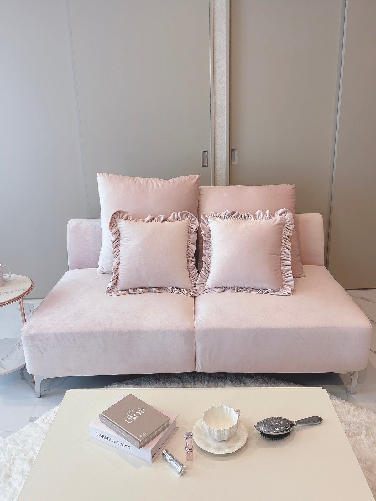 ベルベットアームレスソファ | LARME de LAPIN（ラルムドラパン）