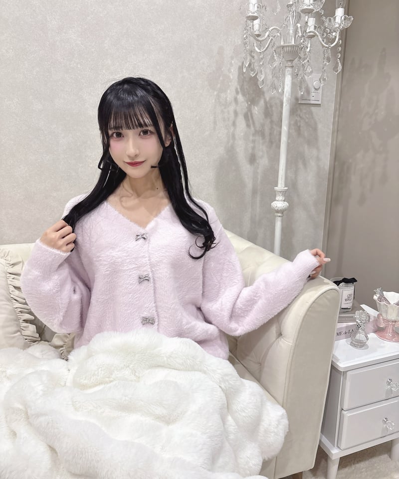 正規ランバン☆モンゴリアンラム ファーボレロ アイボリーホワイト☆美