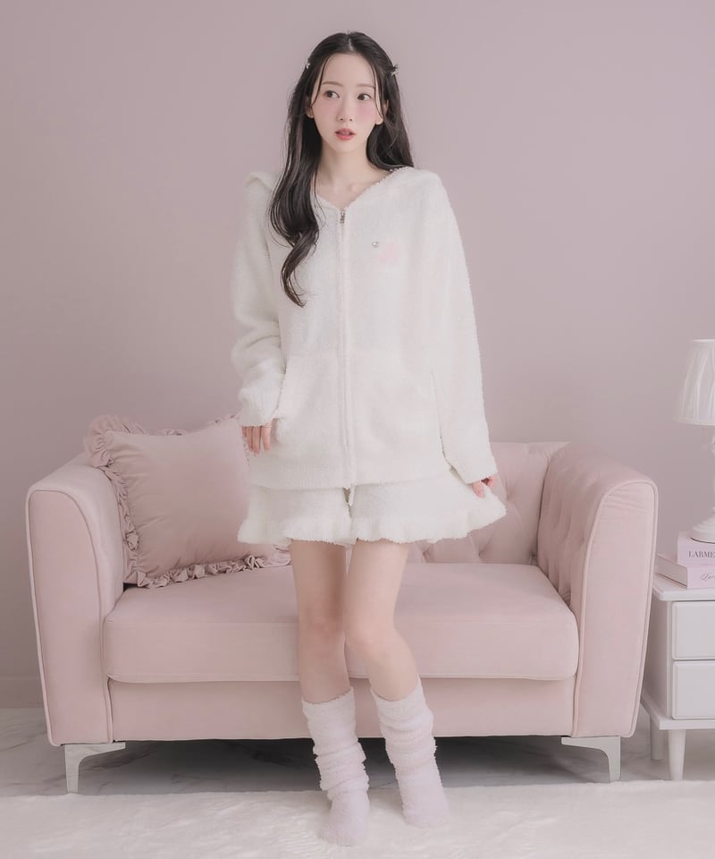 フリルニットショートパンツ | LARME de LAPIN（ラルムドラパン）